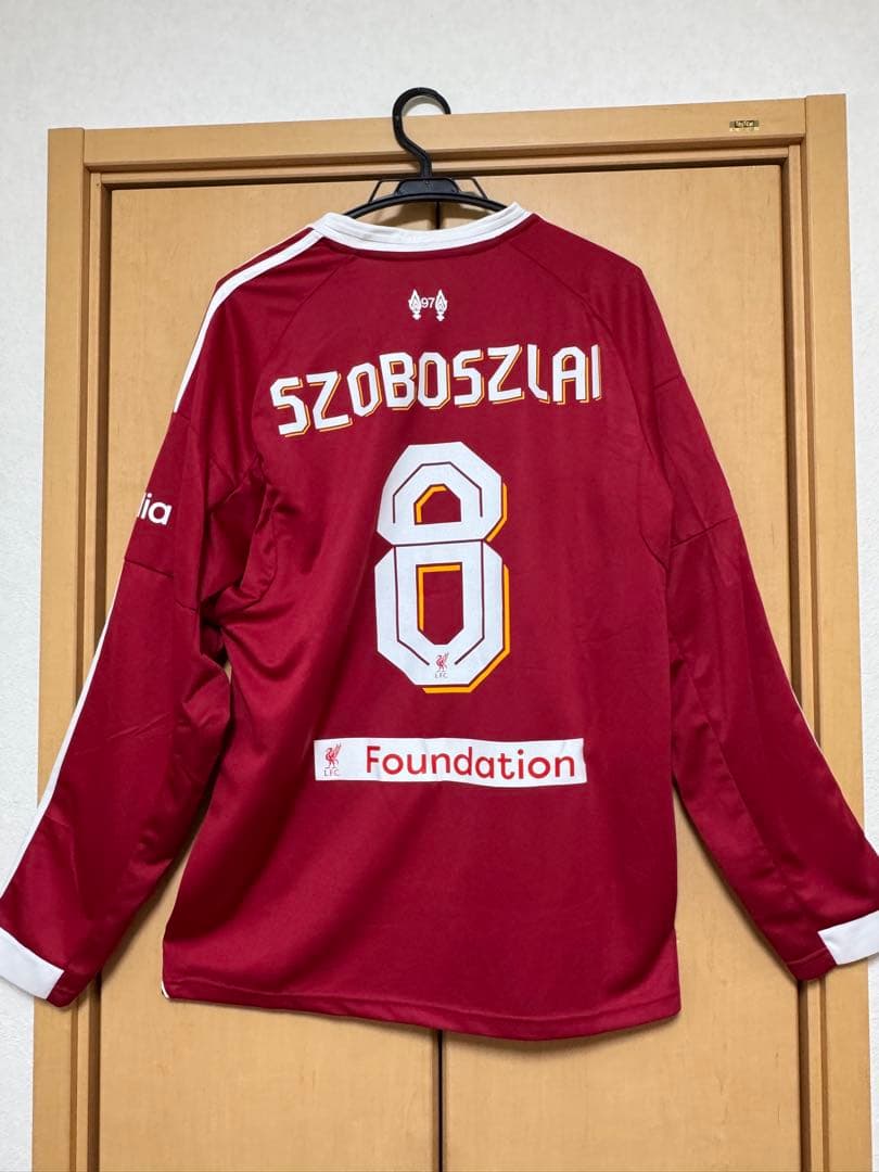 [新品、未使用]リヴァプール ソボスライ 8番 長袖 ユニフォーム 25-26