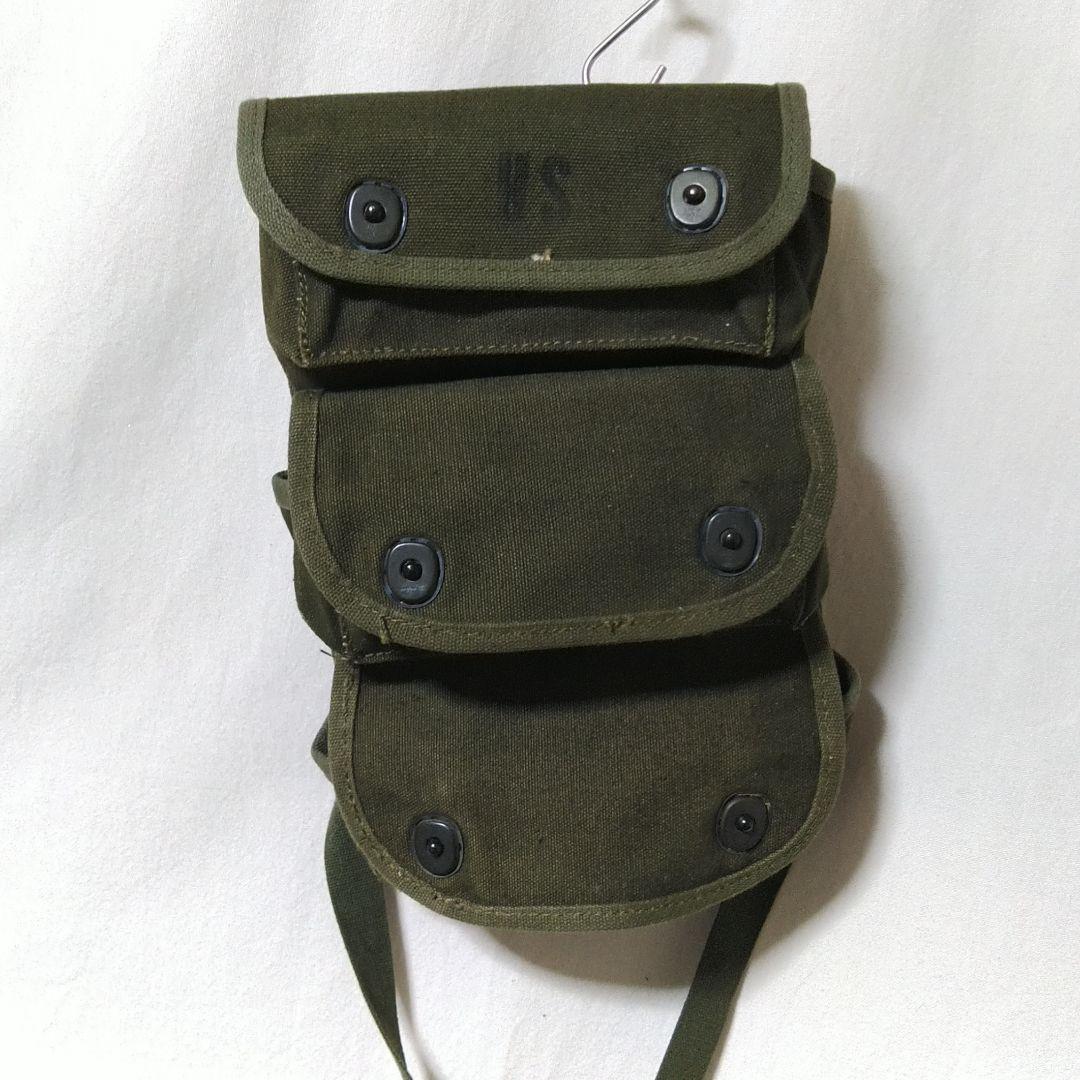 個人装備 USMC OD CANVAS 3POCKET GRENADE CARRIER