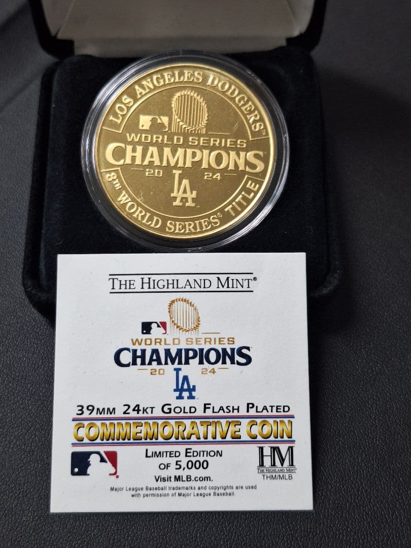 【大谷翔平 2024年】ワールドシリーズチャンピオンゴールド限定版