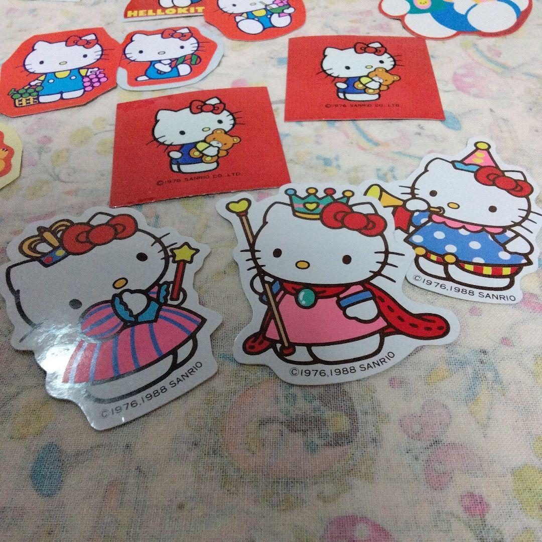 未使用　昭和レトロ　ハローキティ　ダイカットシール