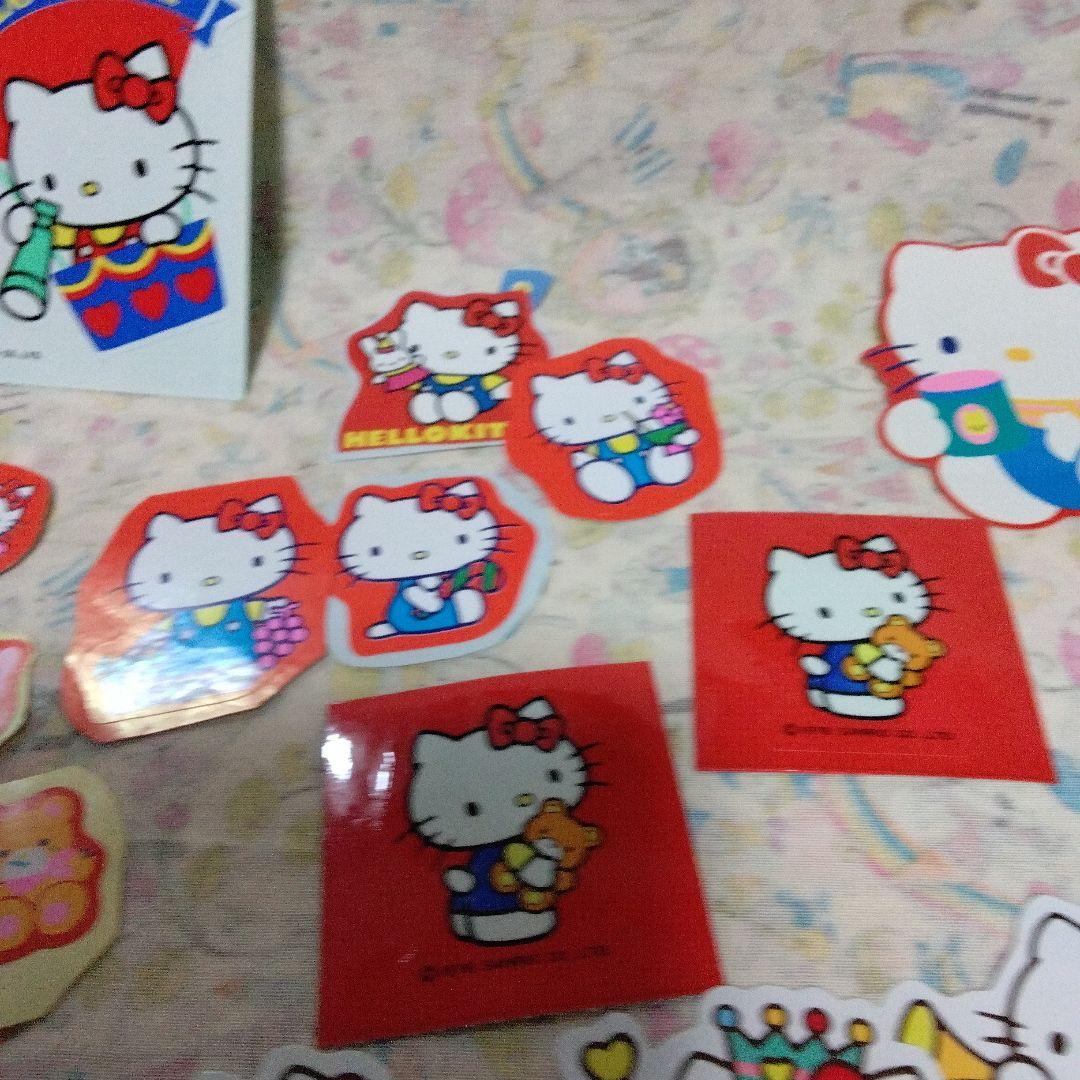 未使用　昭和レトロ　ハローキティ　ダイカットシール