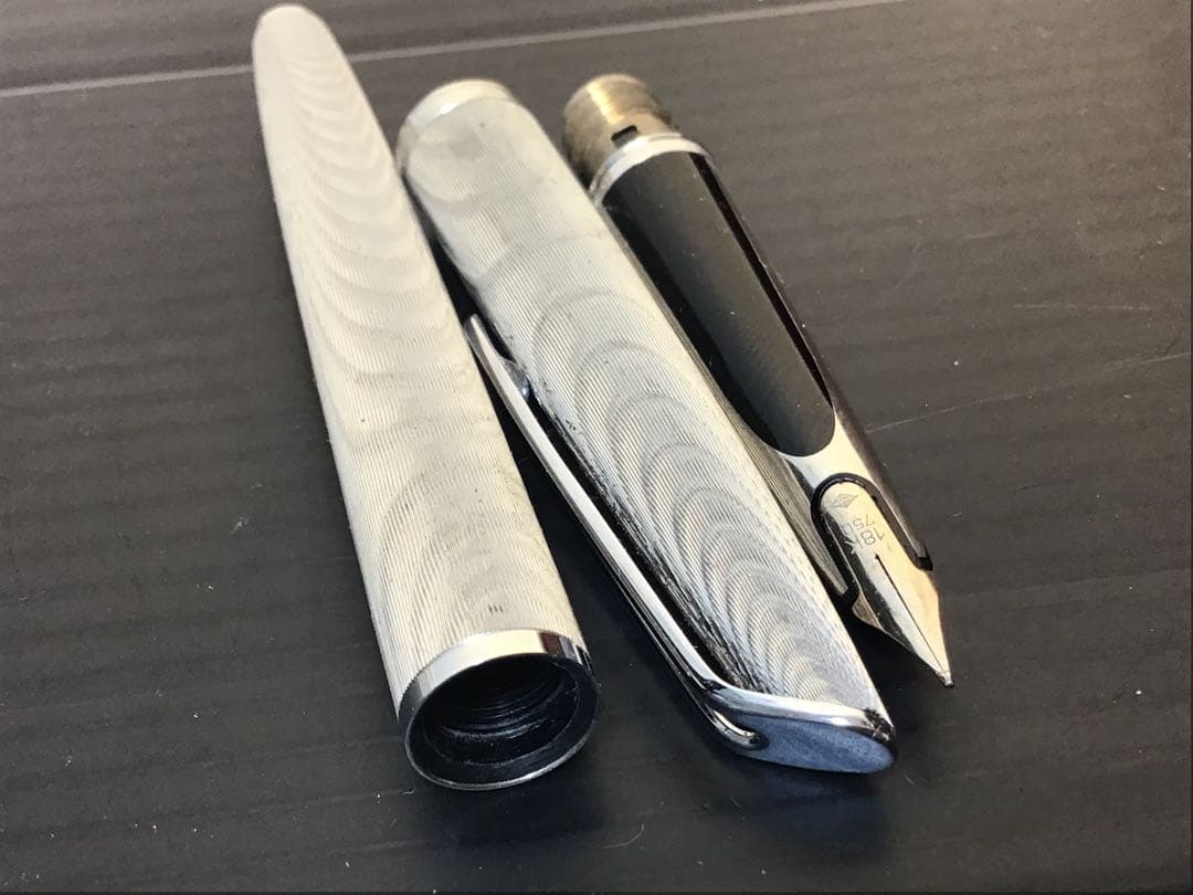 waterman ウォーターマン 万年筆 18K-750 C /F シルバー