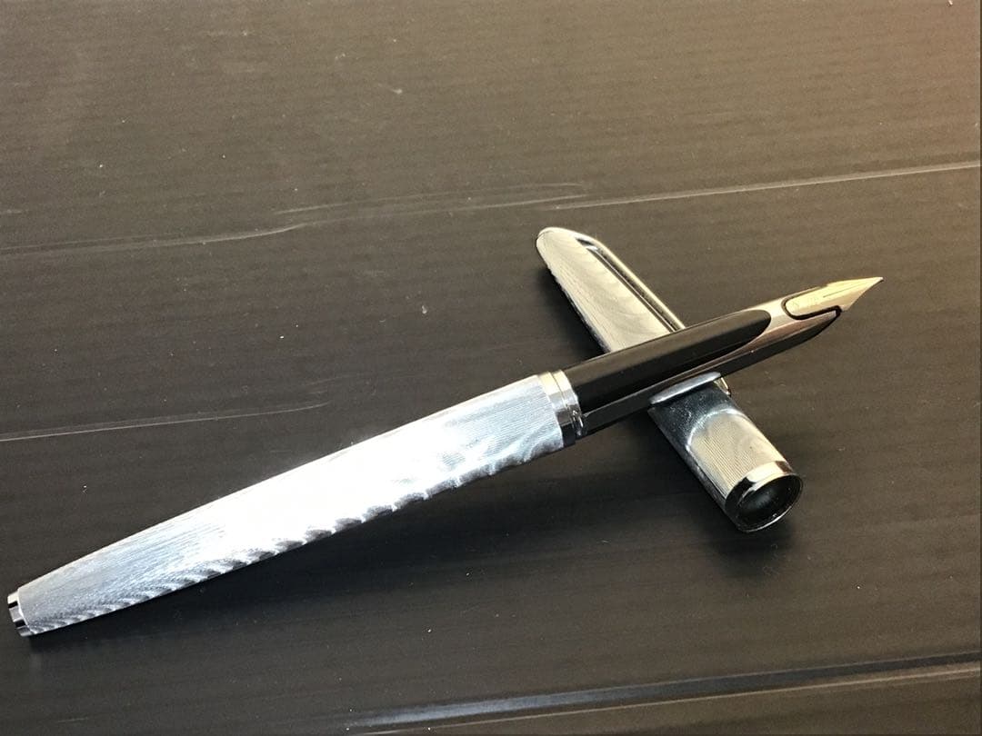 waterman ウォーターマン 万年筆 18K-750 C /F シルバー