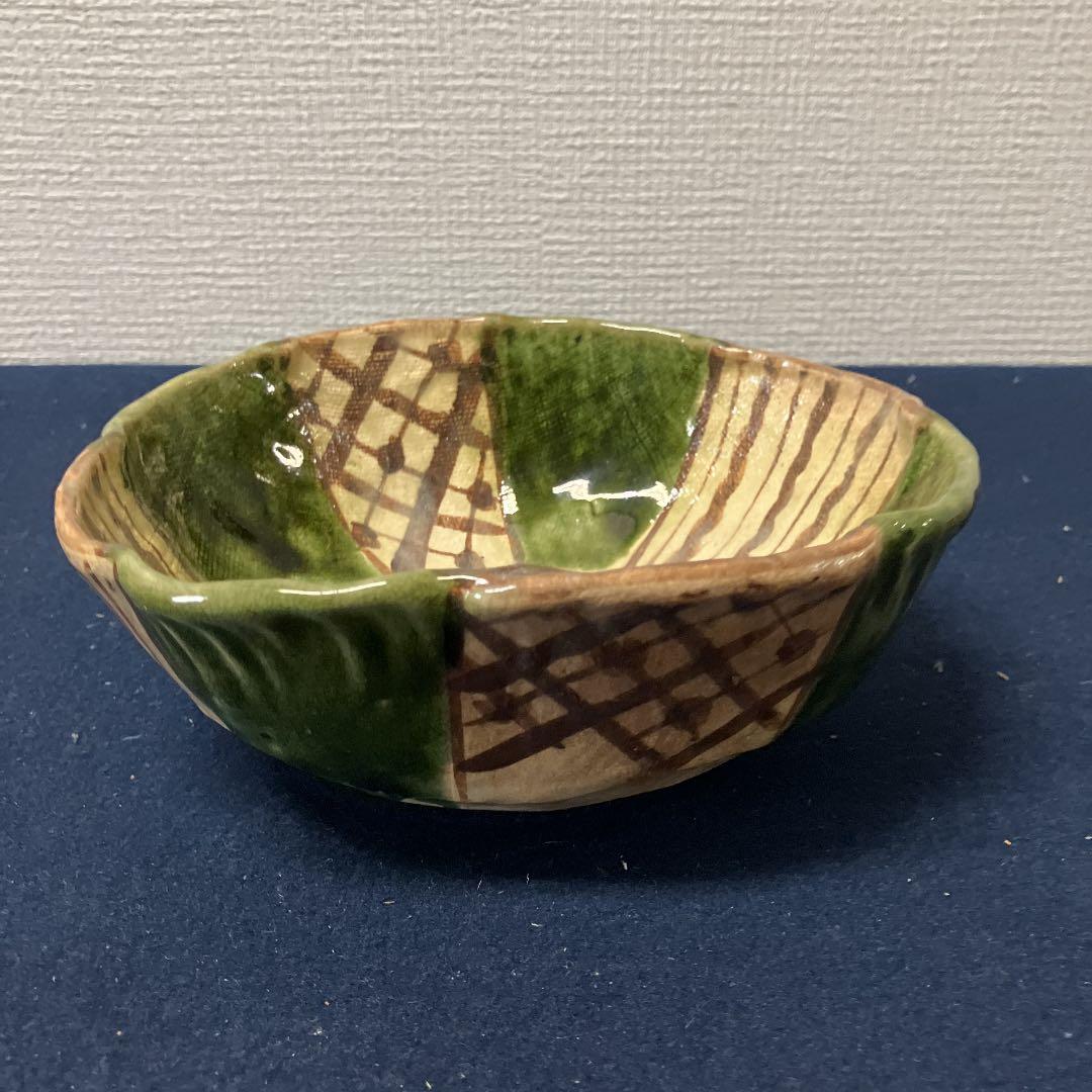 No.25022117 やきもの陶磁器　織部の菓子器