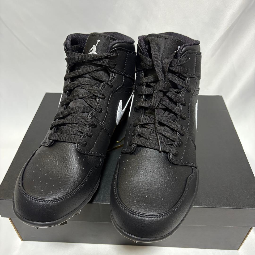 Jordan 1 Mid TD Black　アメフト スパイク 28.0cm　Z