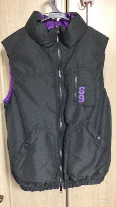 パーリーゲイツ　リバーシブル　ダウンベスト