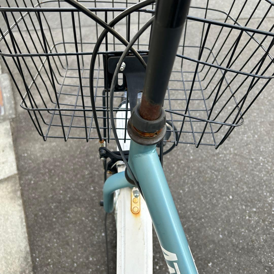 26インチ、シティサイクル カゴ、オートライト、ギア付き