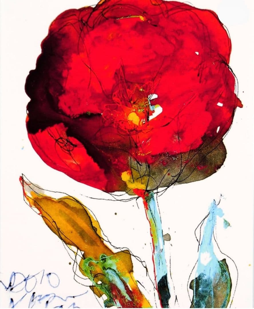 北村直登 アートポスター 花