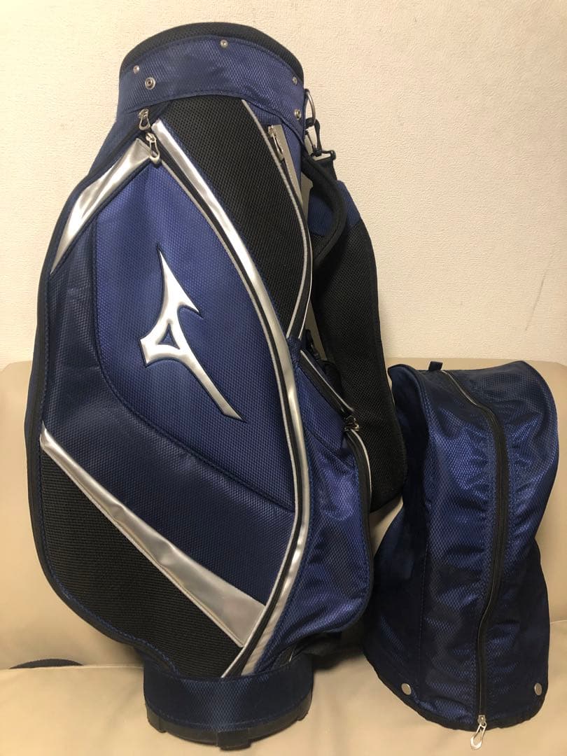 【送料込み】美品　MIZUNO ミズノ キャディバッグ ゴルフバッグ　軽量型