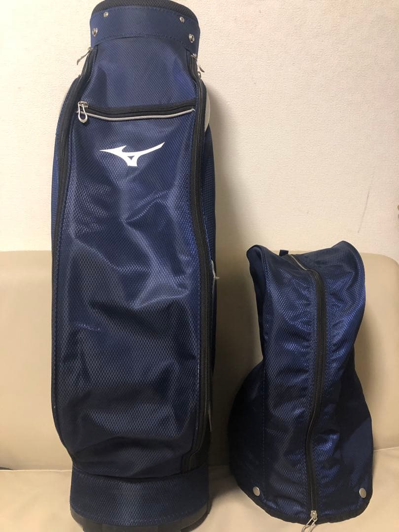【送料込み】美品　MIZUNO ミズノ キャディバッグ ゴルフバッグ　軽量型