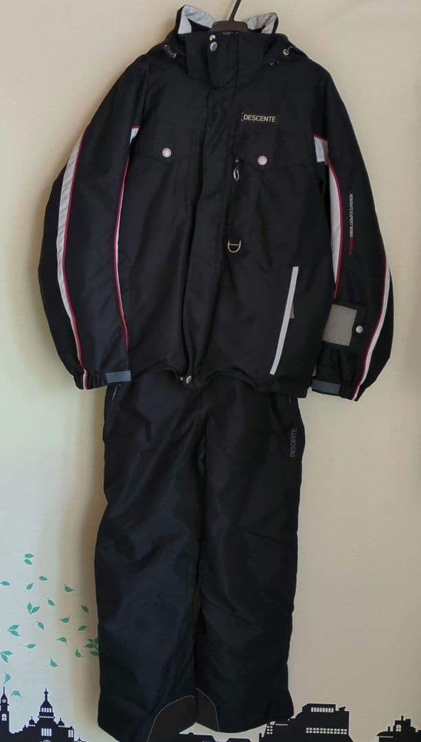 DESCENTE スキーウェア ブラック
