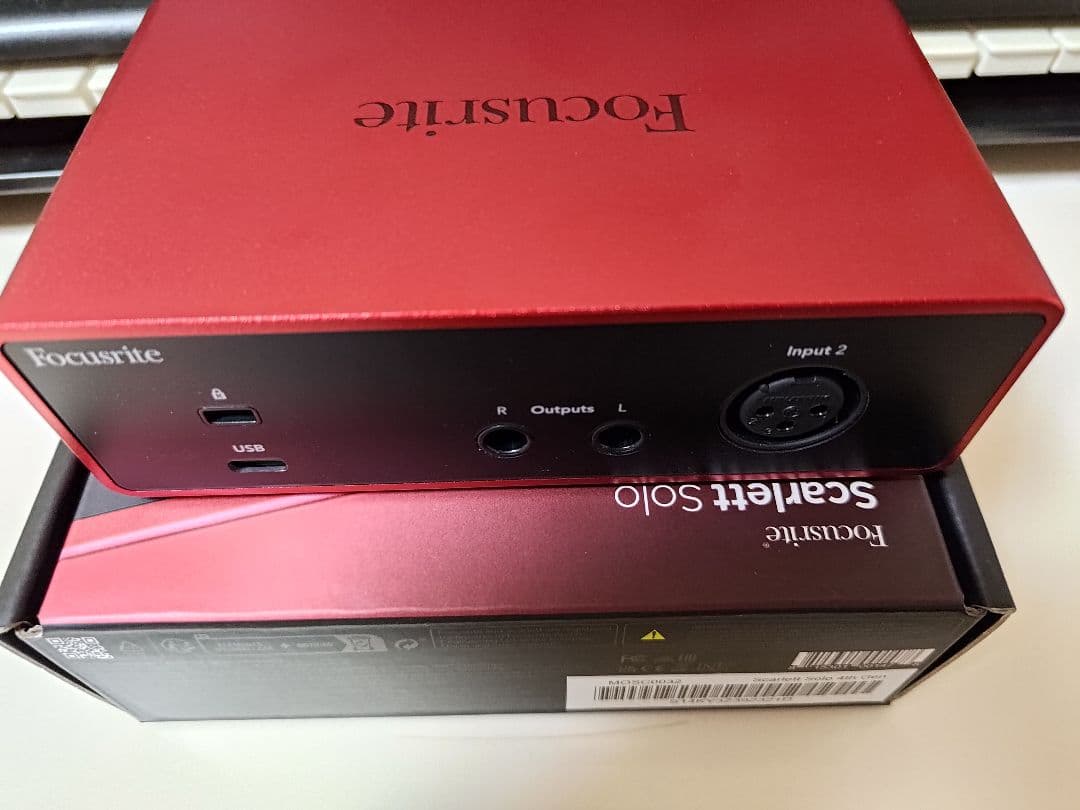 DTM・DAW FOCUSRITE Scarlett Solo (gen. 4)