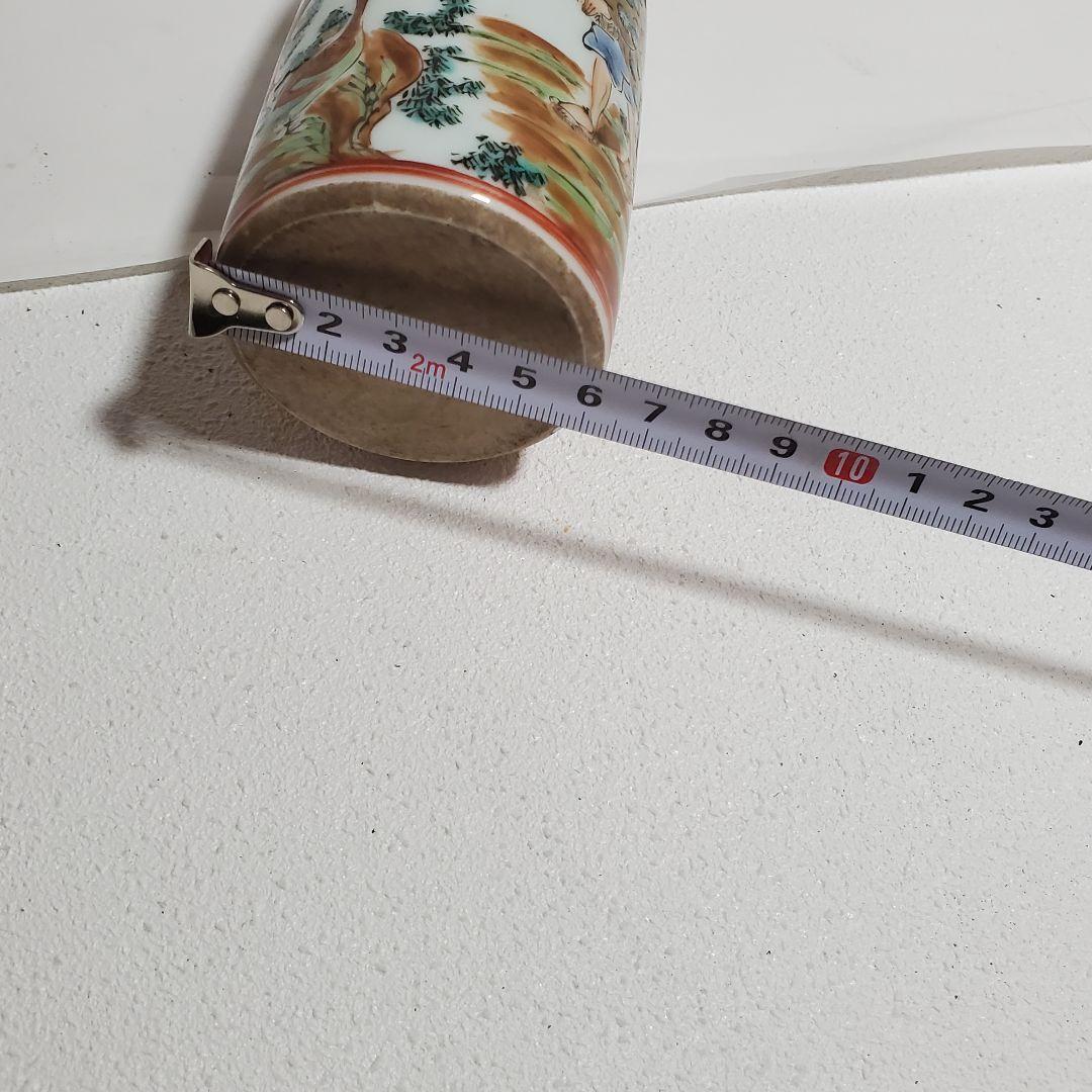 渋草色絵徳利 徳丸銘 ２本