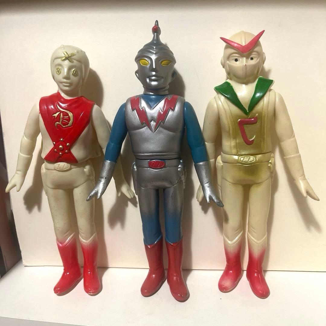 無版権 流星人間ゾーン パチソフビ フィギュア 当時物