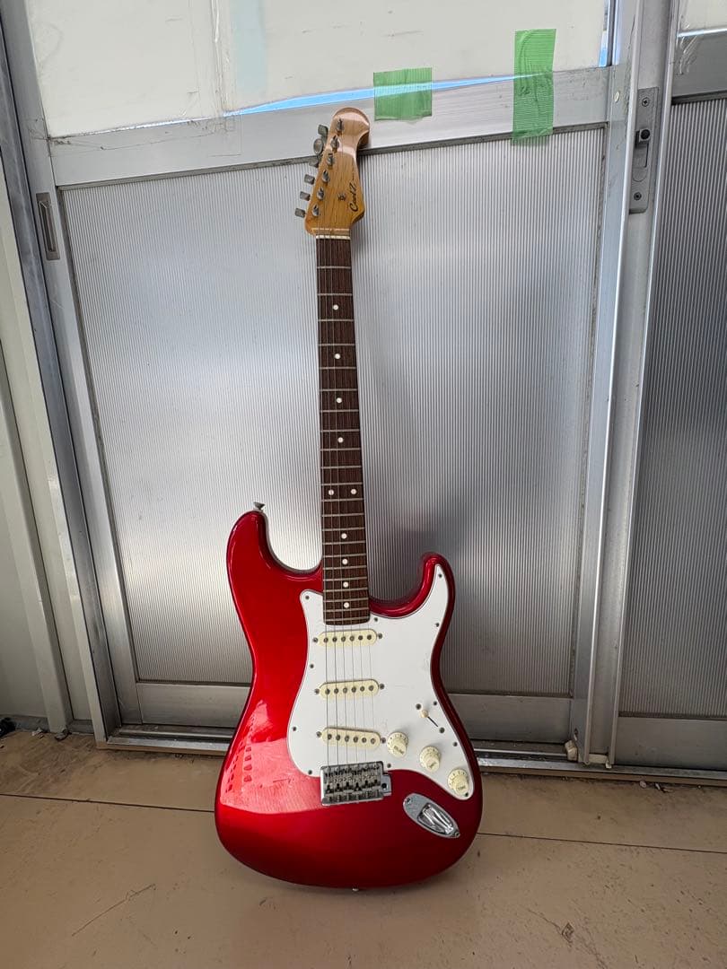 CoolZ エレキギター レッド ギターケース付き