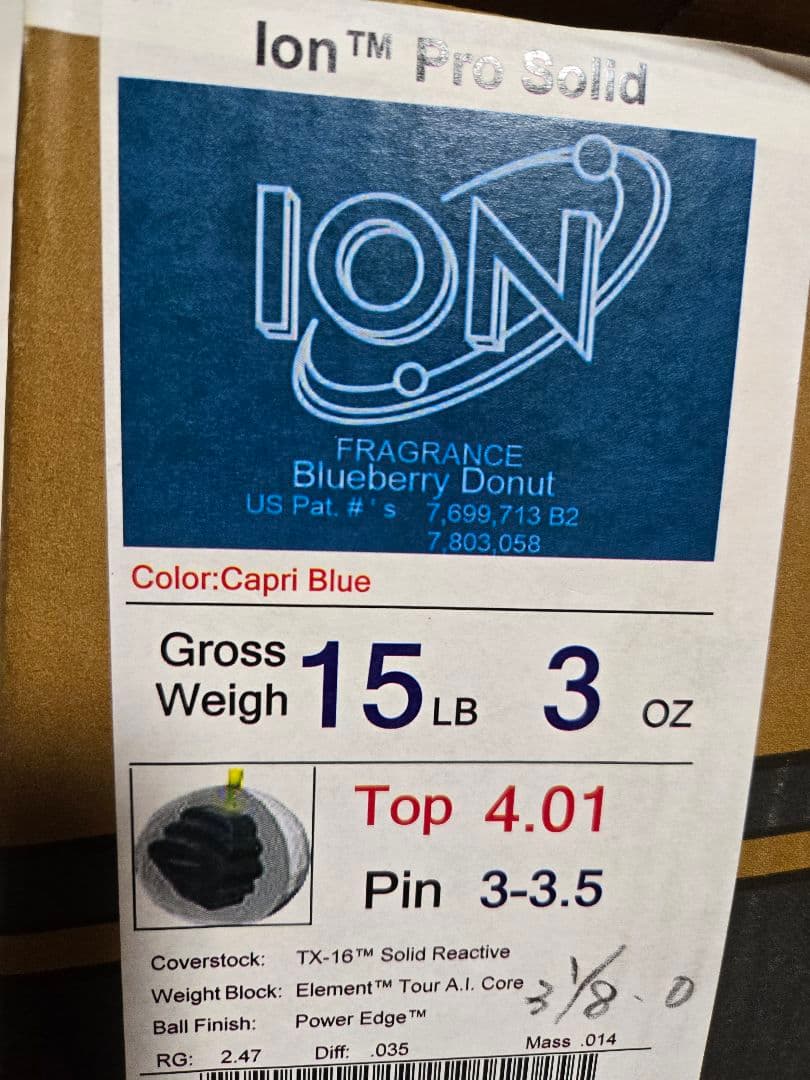 ボール STORM ION PRO SOLID 15P 3Oz