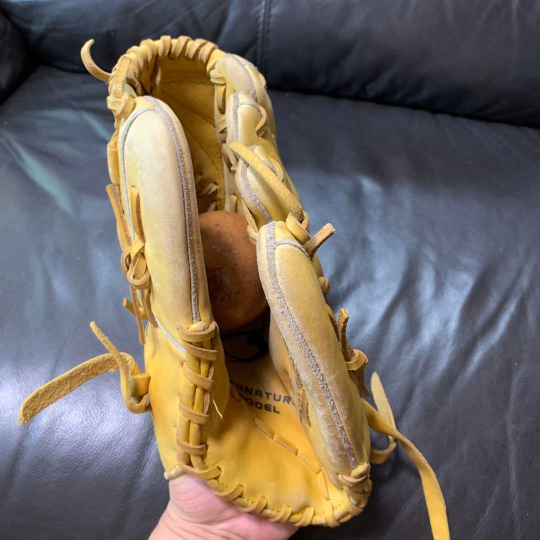 Nike 軟式グローブ Signature Model イエロー　松坂モデル