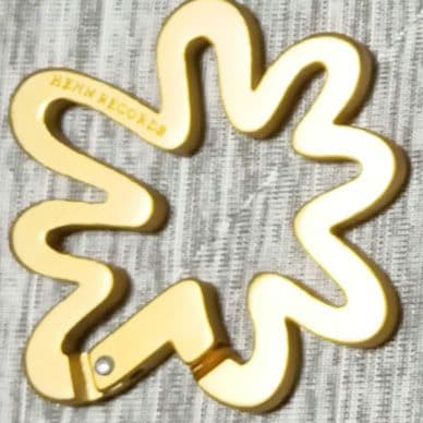 藤井風さん　花カラビナ　ゴールド