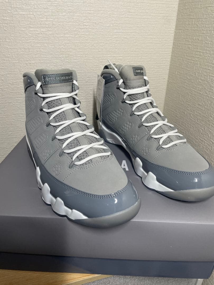 シューズ(男性用) NIKE AIR JORDAN 9 RETRO MEDIUM GREY/COOL