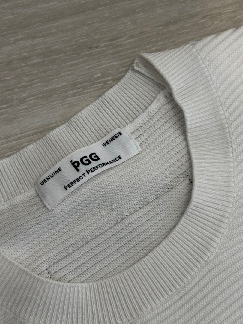 PGGパーリーゲイツ凹凸ロゴいりセーター