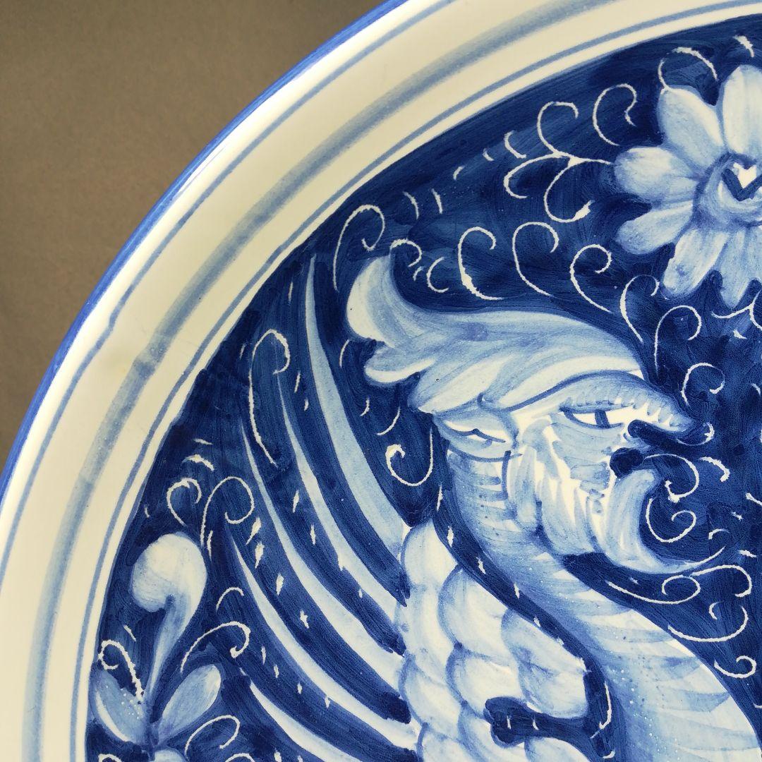 イタリア陶器　デルタ焼　飾り皿　プレート　MANCINELIA