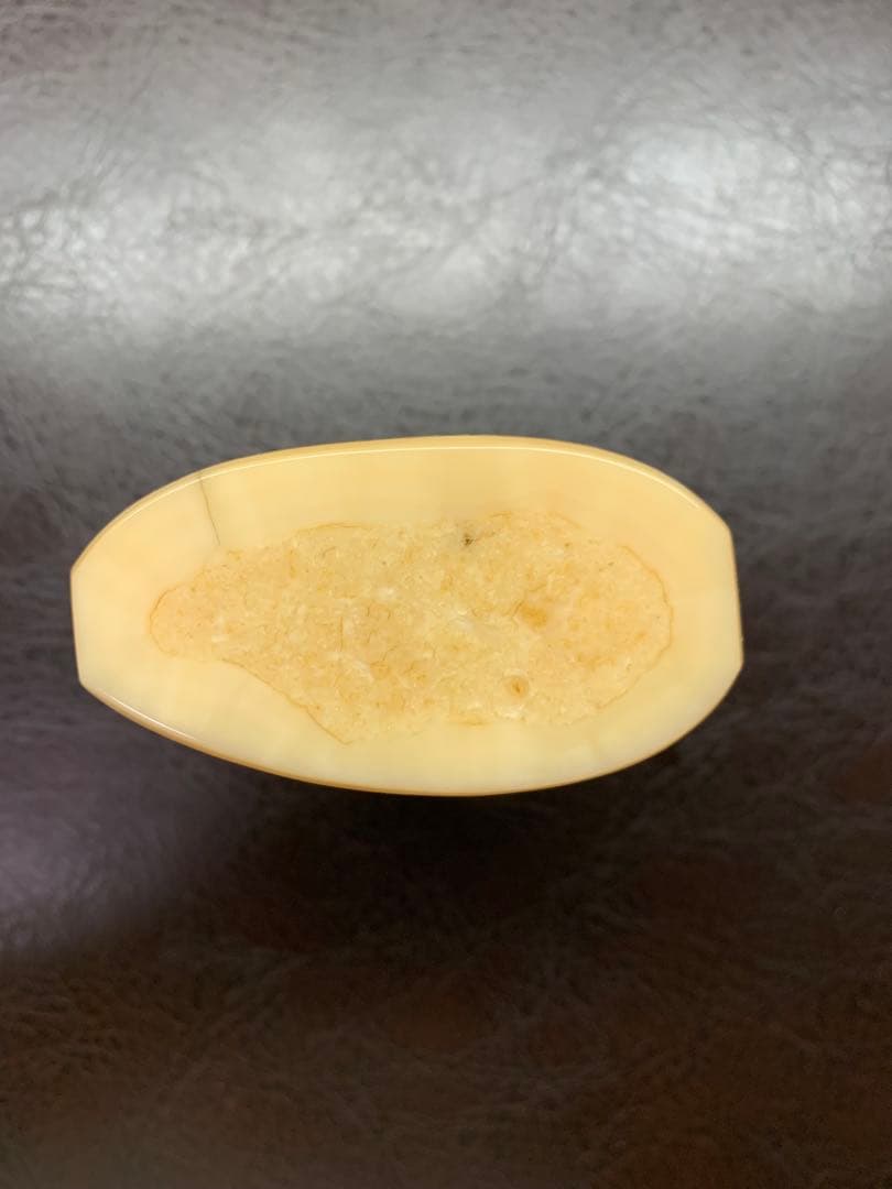 海象牙製 龍虎彫刻 円筒容器 彫刻工芸 183g