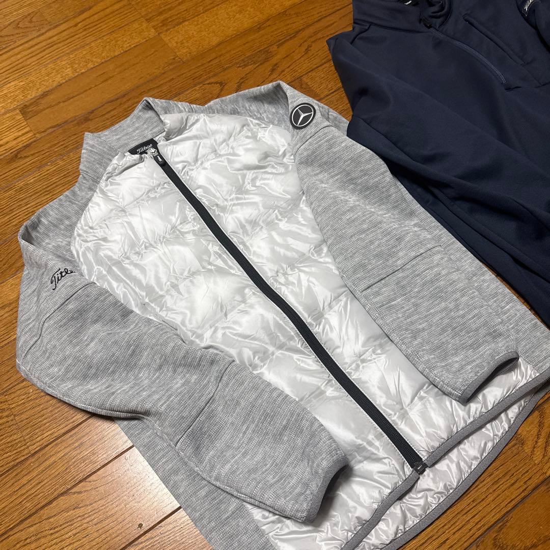 タイトリスト 中綿ニットジャケット ハーフジップジャケット 2枚セット