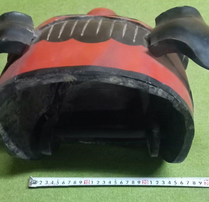 獅子頭 雌型 木製 木彫り 時代物 アンティーク 置物 縁起物