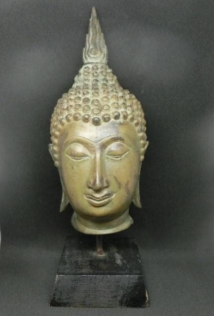 ブッダ　仏陀　仏頭　仏像　タイ　アンティーク　置物