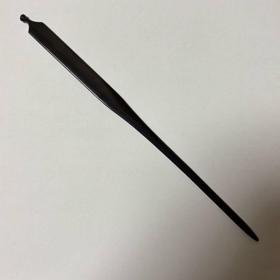 笄　刀装具　流水に水鳥図　赤胴魚々子地　金象嵌色絵