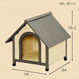 【新品　未使用】アイリスオーヤマ ウッディ犬舎 WDK-750　ブラウン
