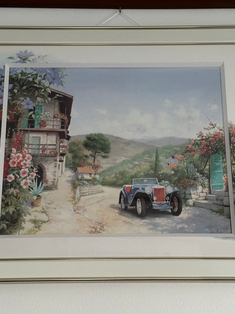 ピーター・モッツ 絵 69×82 絵画 アンティーク 芸術品 芸術 油絵 油彩