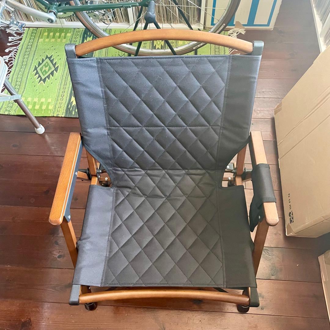 WAQ Folding Wood Chair ウッドチェア カーミットチェア 黒