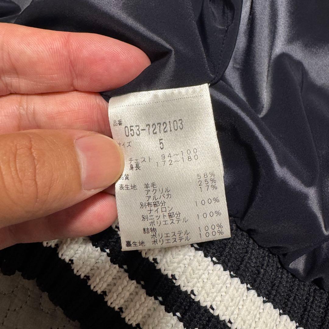 パーリーゲイツ　ニット切替　ゴルフウェア　ネイビー　5サイズ