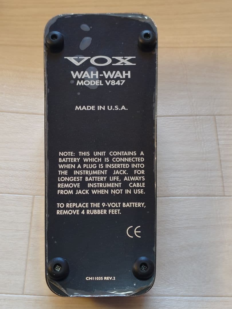 VOX Wah Wah Pedal V847 USA 箱・取説・袋付 動作確認済