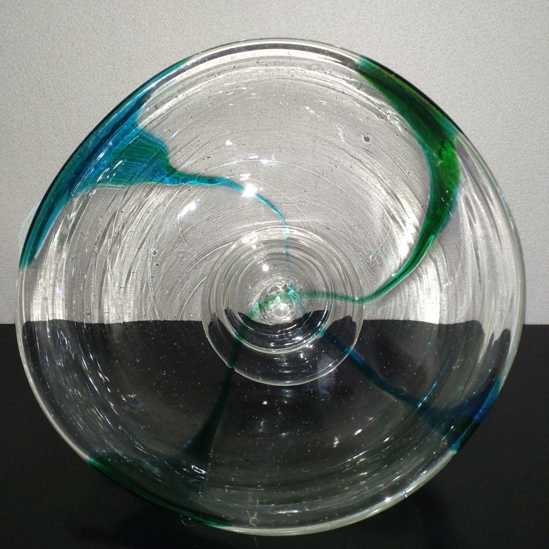 希少・秀逸工芸品!! 倉敷ガラス 小谷眞三 作品　高台大鉢