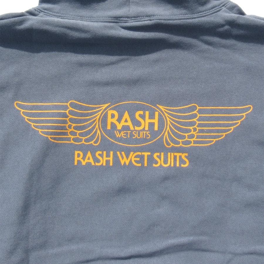 RASH WETSUITS 羽バックプルオーバーパーカー ストーンブルー XL