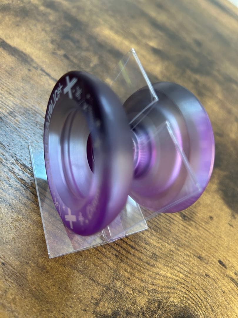 新型スピーダホリックxxフェードスモークパープルクリアー×パープルハブ