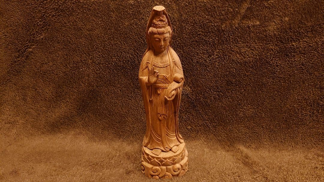 観音　観音様　井波彫刻　井波　仏教美術　仏教　江戸期　一体