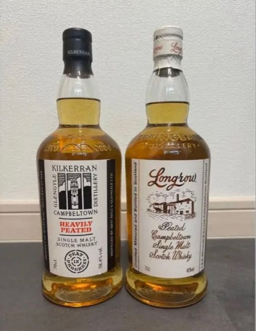 キルケランへビリーピーテッド/ロングロウ　キャンベルタウンウイスキー 2本セット