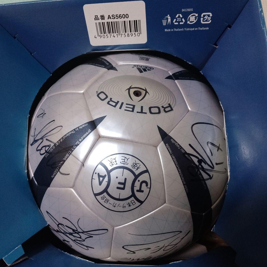 現状渡し　サイン入　adidas Euro サッカーボール箱有 ROTEIRO