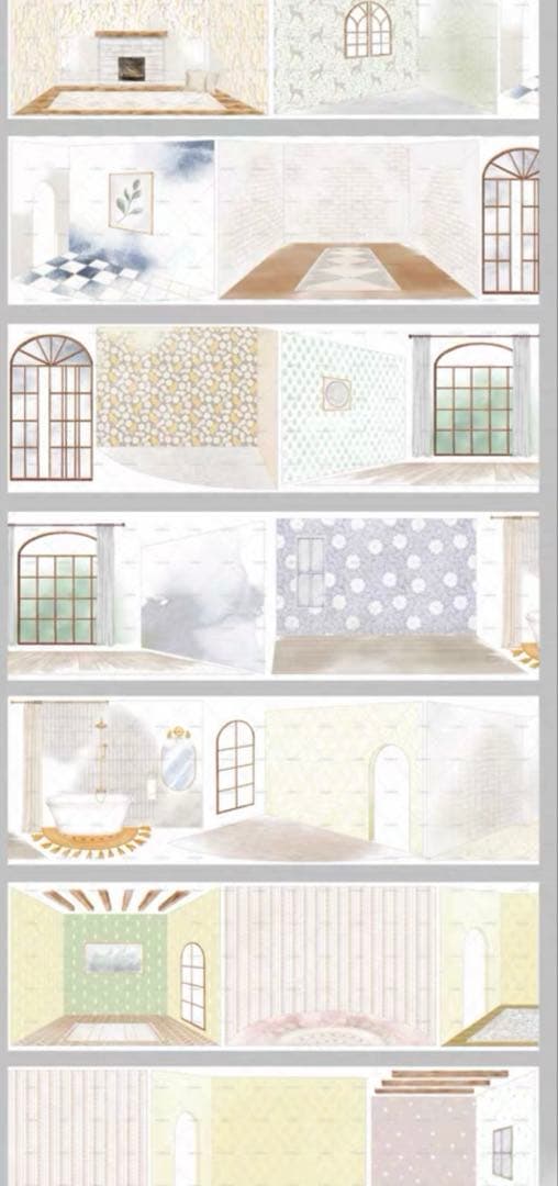 moodtape《温暖之室》海外マスキングテープ　マステ 【2344】