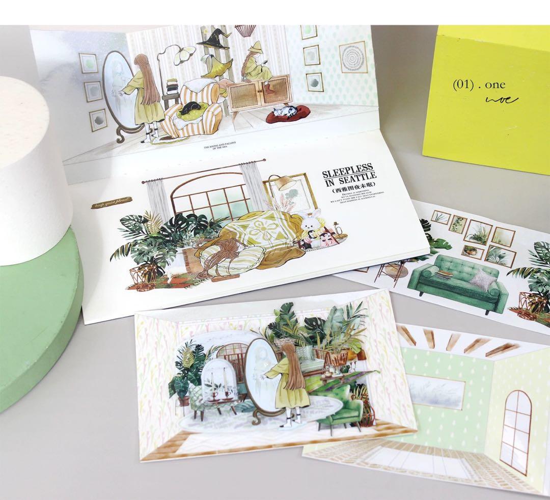 moodtape《温暖之室》海外マスキングテープ　マステ 【2344】