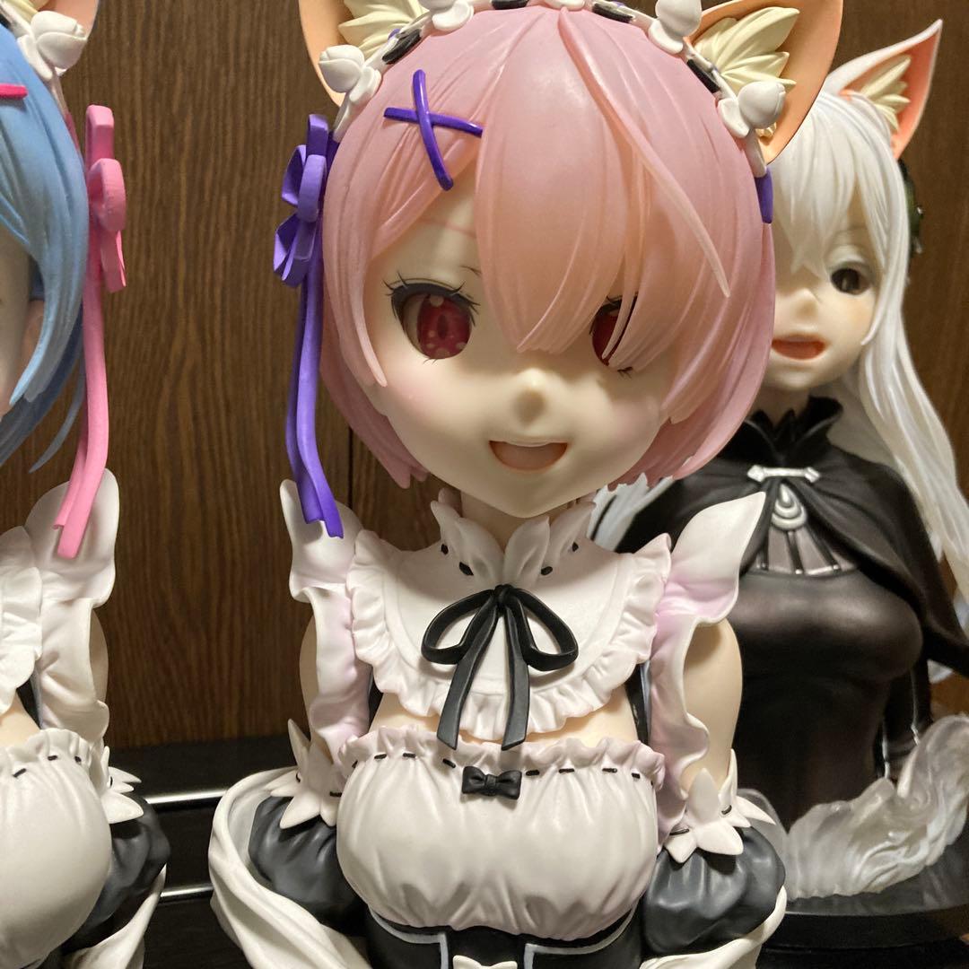 リゼロ　アートスケール　レム・ラム・エミリア・エキドナ　全ラストワン