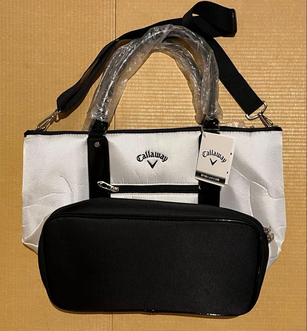 新品 Callaway キャロウェイ ゴルフ トートバッグ シューズ収納付き