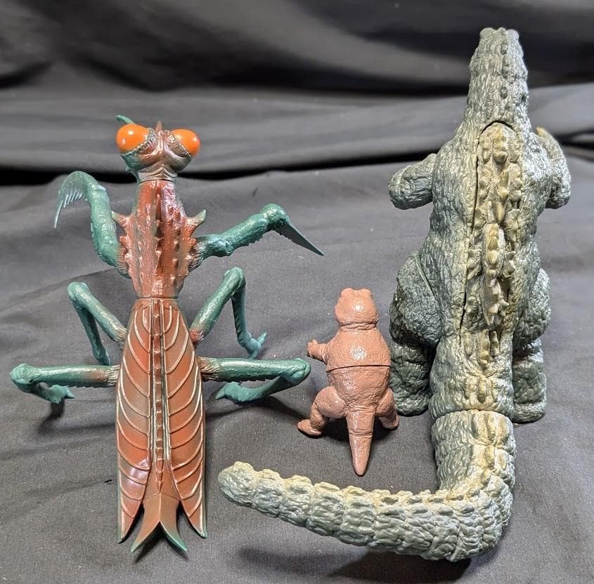 ゴジラ＆ミニラ＆カマキラス「ゴジラの息子」（Ｙ・ＭＳF）ソフビ３体セット