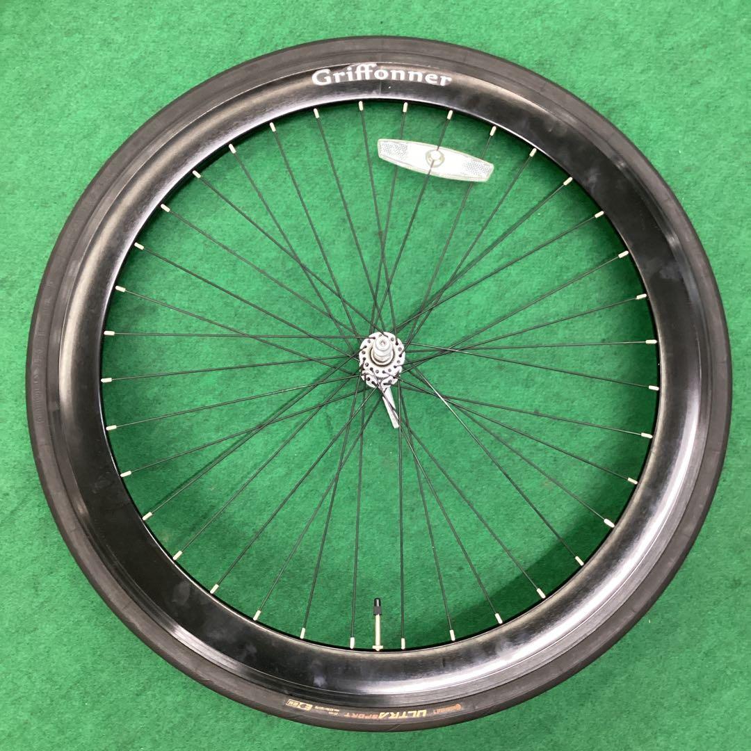 前輪 700x25C タイヤ付 前ホイール 自転車　クイックリリース