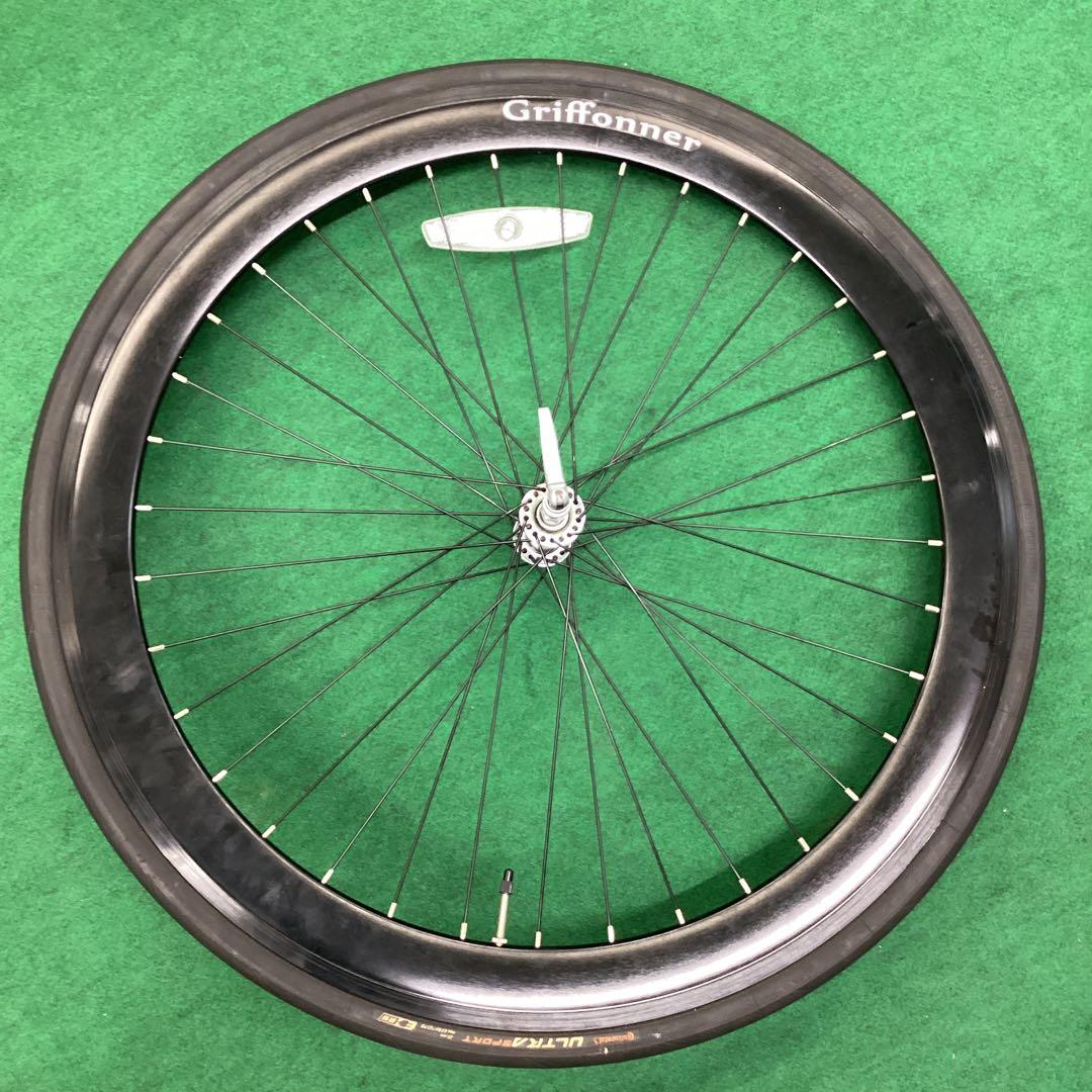 前輪 700x25C タイヤ付 前ホイール 自転車　クイックリリース