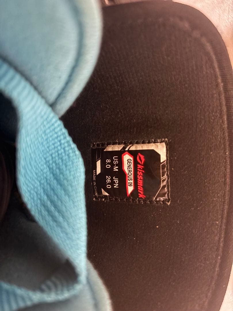 kissmark スノーボードブーツ GENEROUS 09 送料込み