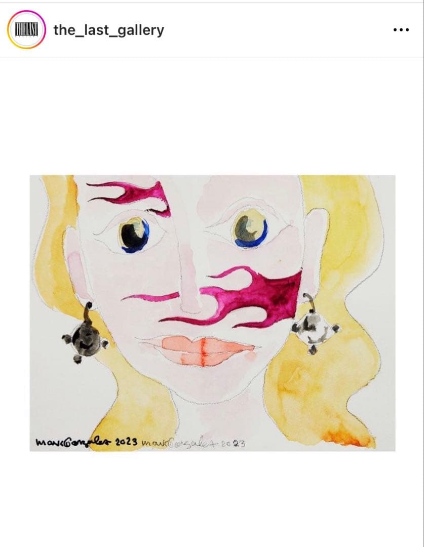 真作 個展作品 MARK GONZALES gonz マークゴンザレス 原画絵画